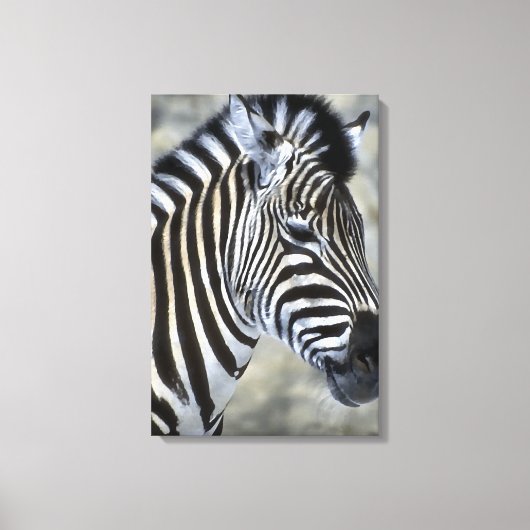 Zebras Lovers Art Canvas Afdruk (Voorkant)