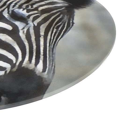 Zebras Lovers Art Snijplank (Hoek)