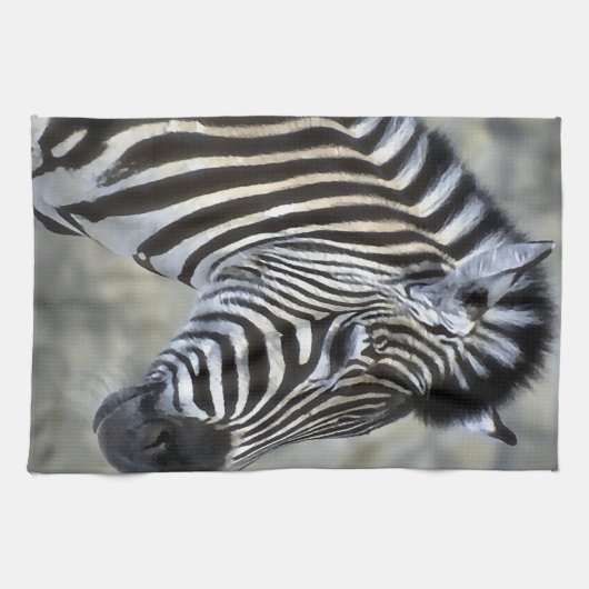 Zebras Lovers Art Theedoek (Horizontaal)