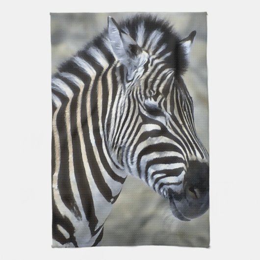 Zebras Lovers Art Theedoek (Verticaal)