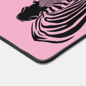 Zebra's met aangepaste naam bureaumat (Hoek)