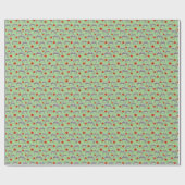 Zebras onder Hibiscus Flowers Cadeaupapier (Vlak)