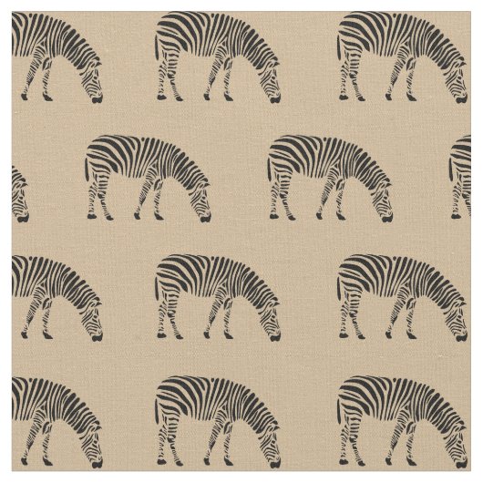 Zebra's op crème stof (Close Up)