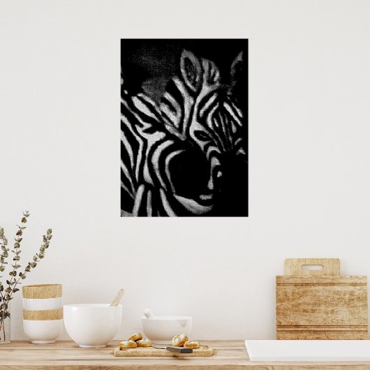 Zebras Reprint Poster (Keuken)