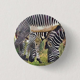 ZEBRAS RONDE BUTTON 3,2 CM