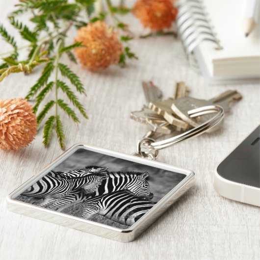 Zebras Sleutelhanger (Zijkant)