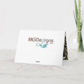 zebra's strippen goud & zwart Chic Business Dank j Bedankkaart (Achterkant)