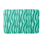 Zebra's - Turquoise en Aqua Badmat (Voorkant)