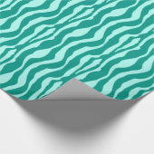 Zebra's - Turquoise en Aqua Cadeaupapier (Hoek)