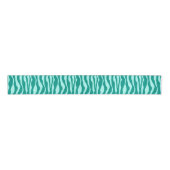 Zebra's - Turquoise en Aqua Grosgrain Lint (Voorkant)