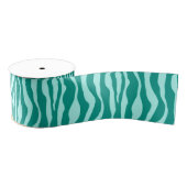 Zebra's - Turquoise en Aqua Grosgrain Lint (Spoel)