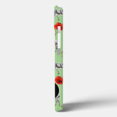 Zebra's Tussen Hibiscus Bloemen | Monogram Case-Mate iPhone Case (Achterkant / Links)