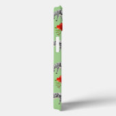 Zebra's Tussen Hibiscus Bloemen | Monogram Case-Mate iPhone Case (Achterkant / Rechts)
