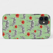 Zebra's Tussen Hibiscusbloemen Case-Mate iPhone Case (Achterkant (horizontaal))
