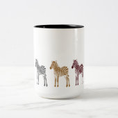 Zebras Tweekleurige Koffiemok (Center)