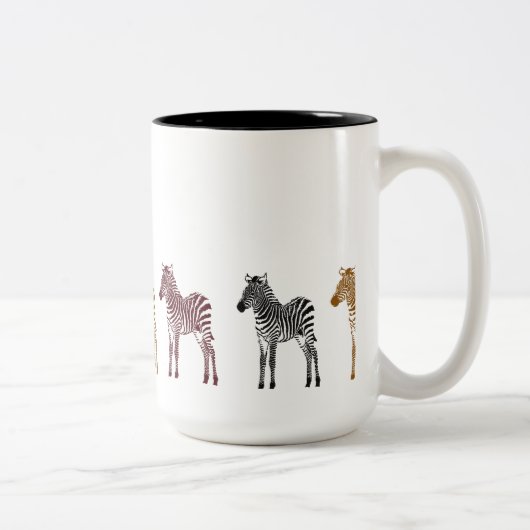Zebras Tweekleurige Koffiemok (Rechts)