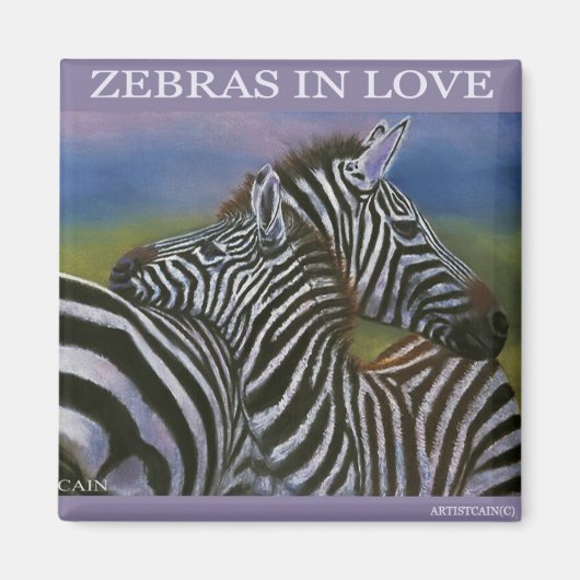 ZEBRA'S VERLIEFD MAGNEET (Voorkant)