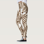 Zebra's, wilde savanne, naadloos patroon leggings (Links)