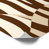 Zebra's, wilde savanne, naadloos patroon poster (Hoek)