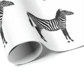 Zebras - zwart en wit cadeaupapier (Rol Hoek)
