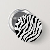 Zebrastreep Speld Ronde Button 5,7 Cm (Voorkant /achterkant)