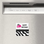 Zebrastreep Verjaardagsballonnen Magneet (Insitu (Vaatwasser))