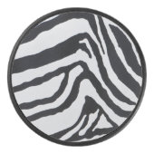 Zebrastreeppatroon Hockey Puck (Voorkant)