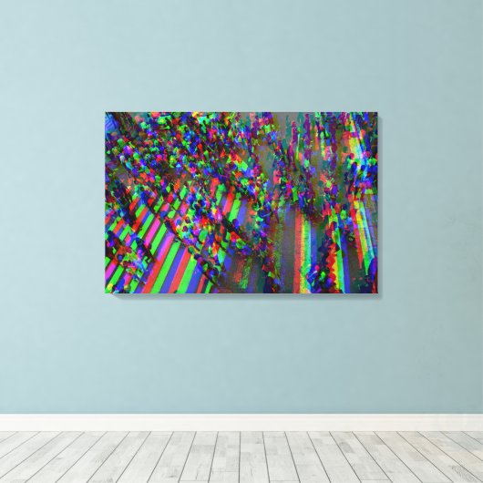 Zebrastreifen - Urban 0366  Canvas Afdruk (Insitu (Houten vloer))