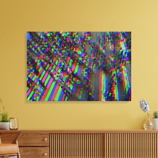 Zebrastreifen - Urban 0366  Canvas Afdruk (Insitu (Woonkamer))