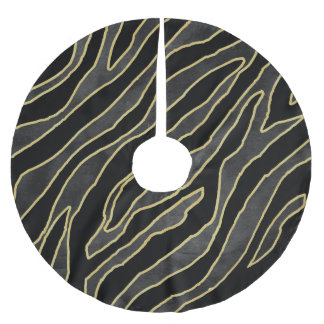 Zebrastrepen: Abstract monochroom naadloos. Kerstboom Rok