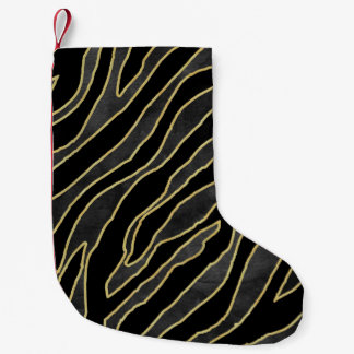 Zebrastrepen: Abstract monochroom naadloos. Kleine Kerstsok
