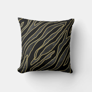 Zebrastrepen: Abstract monochroom naadloos. Kussen