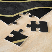 Zebrastrepen: Abstract monochroom naadloos. Legpuzzel (Zijkant)