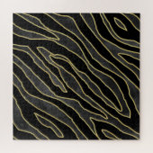 Zebrastrepen: Abstract monochroom naadloos. Legpuzzel (Horizontaal)