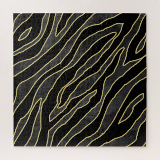 Zebrastrepen: Abstract monochroom naadloos. Legpuzzel