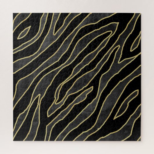 Zebrastrepen: Abstract monochroom naadloos. Legpuzzel (Verticaal)