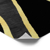 Zebrastrepen: Abstract monochroom naadloos. Poster (Hoek)