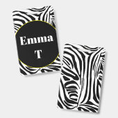 Zebrastrepen Badge (Voor- en achterkant)