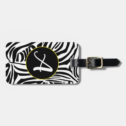 Zebrastrepen Bagagelabel (Voorkant horizontaal)