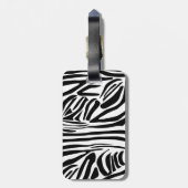 Zebrastrepen Bagagelabel (Achterkant verticaal)