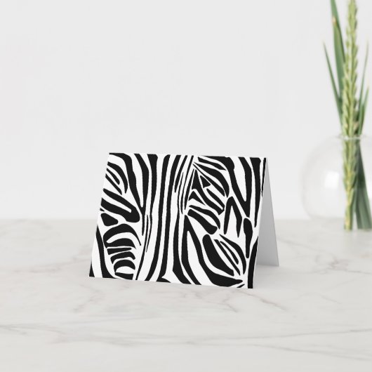 Zebrastrepen Bedankkaart (Voorkant)