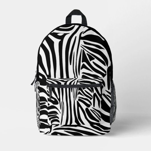 Zebrastrepen Bedrukte Rugzak (Voorkant)