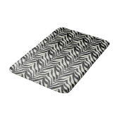 Zebrastrepen BW Print Wilde Dieren Badmat (Gekanteld)