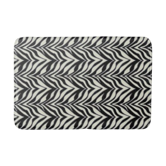 Zebrastrepen BW Print Wilde Dieren Badmat (Voorkant)