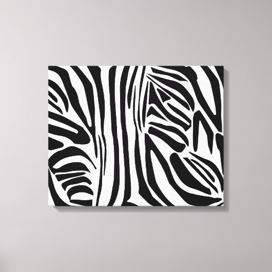 Zebrastrepen Canvas Afdruk (Voorkant)