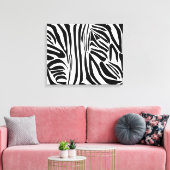 Zebrastrepen Canvas Afdruk (Insitu (Woonkamer))