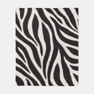 Zebrastrepen Dekbed | Zwarte en Witte Dier Throw Fleece Deken