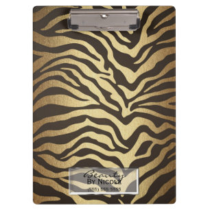 Zebrastrepen Dierenhuiden Huid Moderne Glamour Klembord