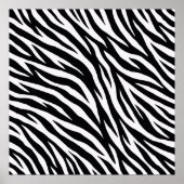 Zebrastrepen Dierenpatroon Poster (Voorkant)