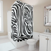 Zebrastrepen Douchegordijn (In situ)